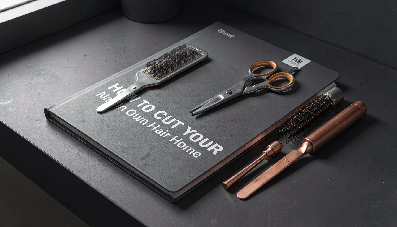 How to Cut Your Own Hair Home, in a quiet corner of the room