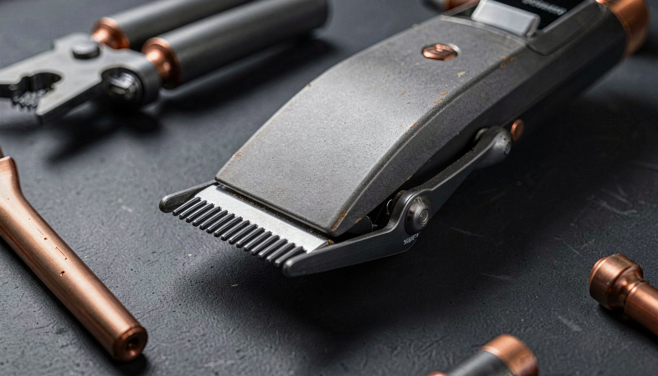 How to Maintain Hair Clippers, close detail, soft focus background