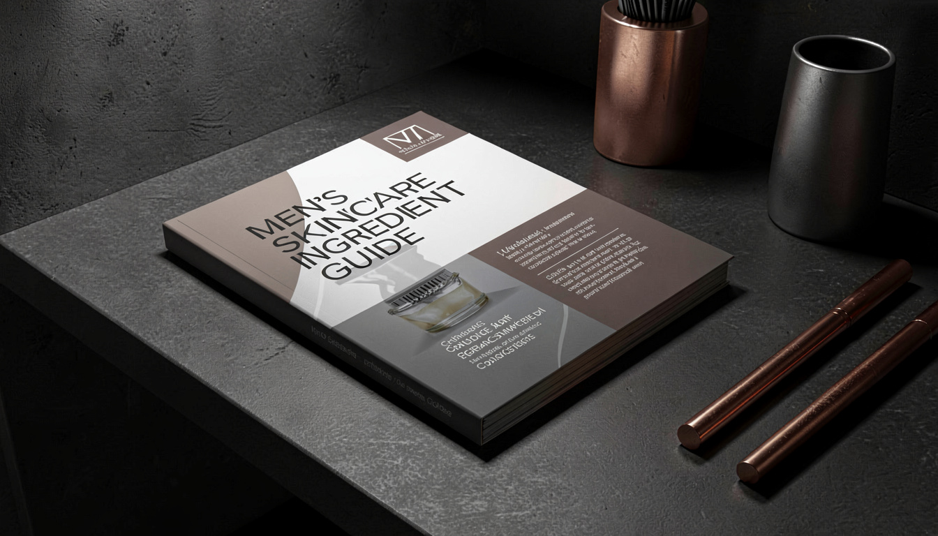 Men's Skincare Ingredient Guide, in a quiet corner of the room