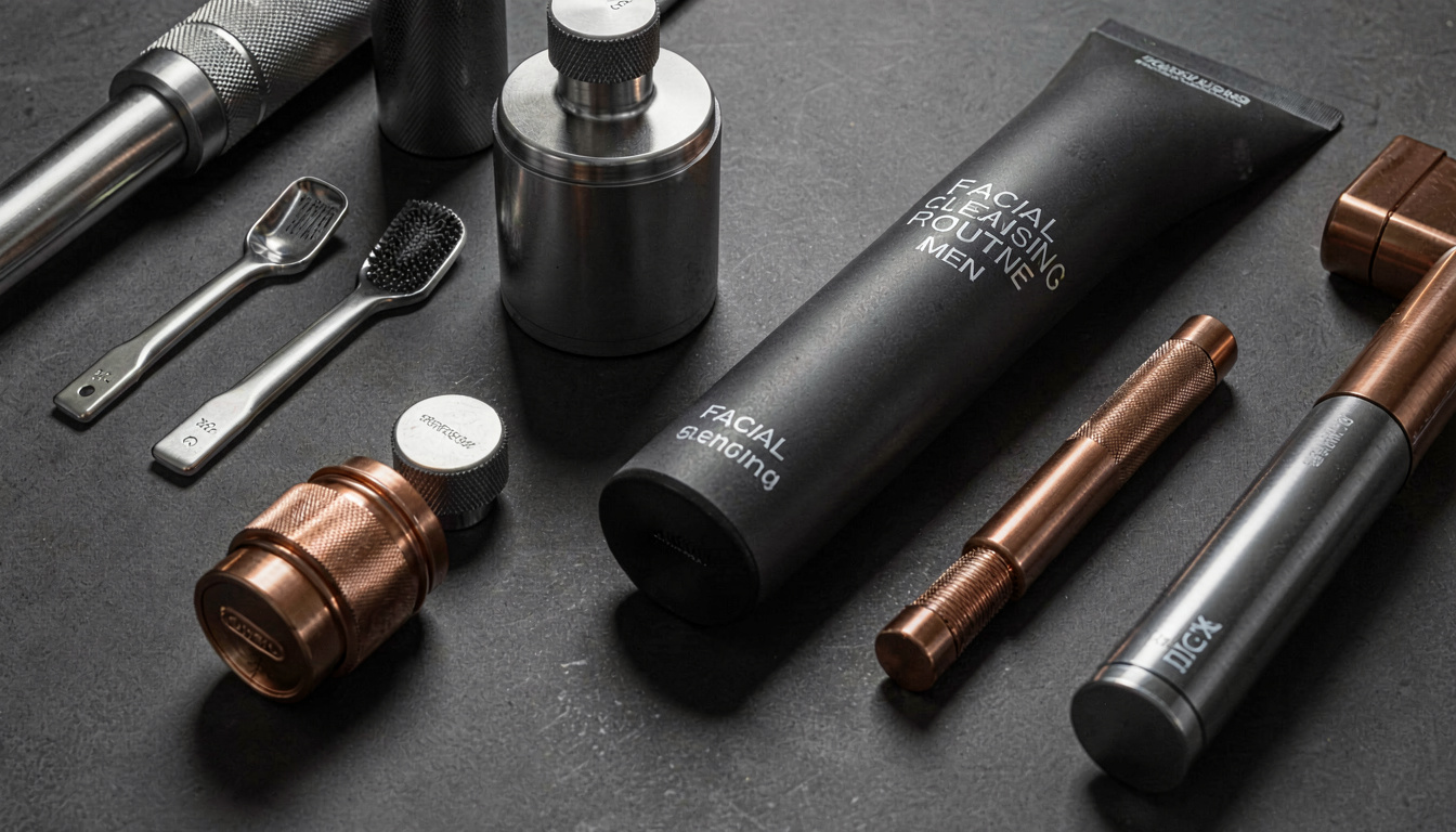 Facial Cleansing Routine Men